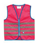 Wowow Sicherheitsweste Fun Jacket für Kinder pink mit Refl Streifen M