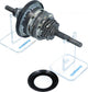SHIMANO ACHSE KPL. 187MM SG-C3001-7D - 187MM, 3001-7