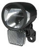 Herrmans H-Black MR8 E-Bike Frontscheinwerfer, 180 Lumen, exzellente Nahfeldausleuchtung, seitliche Lichtauslässe, 6-12V DC, StVZO-zugelassen, schwarz