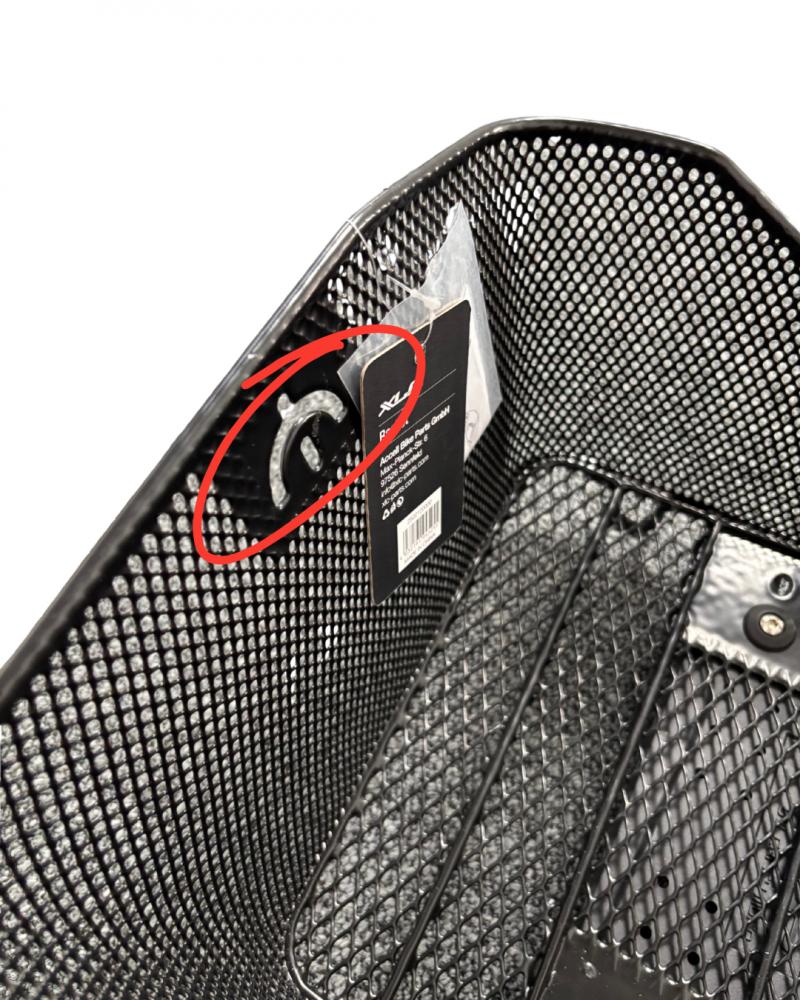 Retoure: XLC Carry More BA-B04 Fahrradkorb  schwarz, 415x324x215mm, inkl. Adapterplatte, für XLC Systemgepäckträger, max. 25kg Belastung