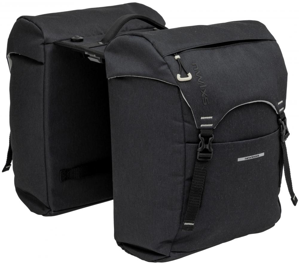 New Looxs Doppelpacktasche Sports MIK Black 37L Black - geräumige Gepäckträgertasche
