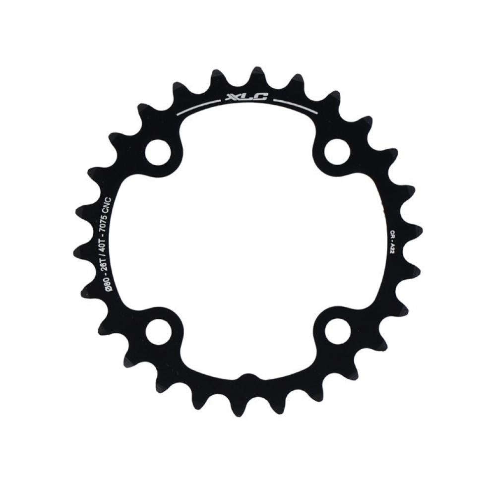 XLC Kettenblatt CR-A22 Sram 2x10 speed Ø80mm 26Z