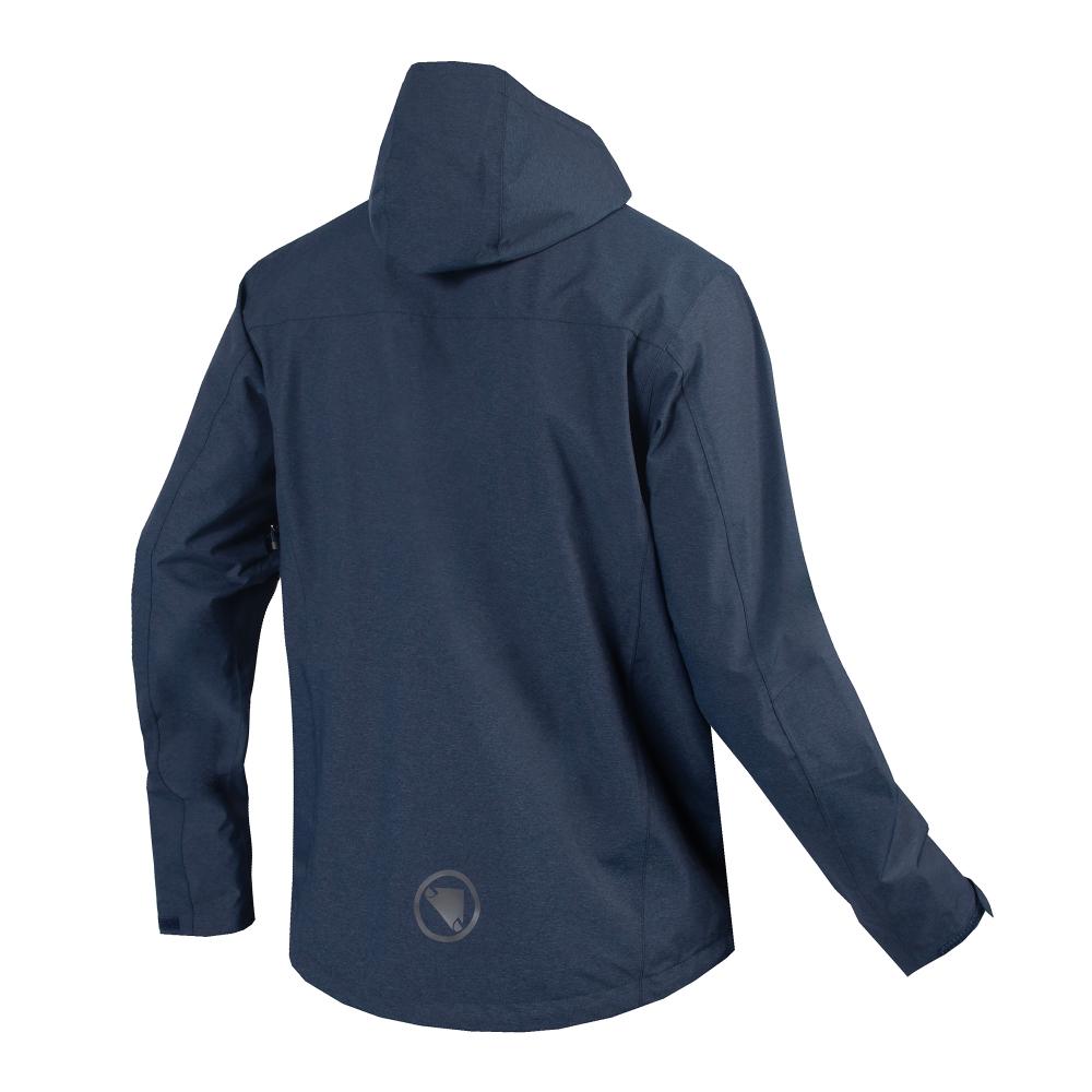 Endura Hummvee wasserdichte Kapuzenjacke ink blue XXL - funktionale Regenjacke für Trail und Alltag, wasserdicht, atmungsaktiv, robust und komfortabel
