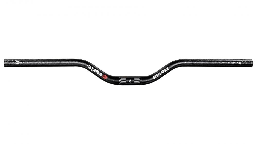 Ergotec Fahrradlenker Bügel Riser-Bar 50 Ø 25,4 mm 680 mm Höhe 50 mm 12° schwarz