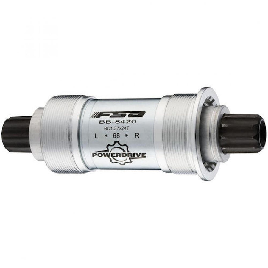 FSA Innenlager BSA68 auf Powerdrive 113 mm Silber - steifes, wettergeschütztes Tretlager