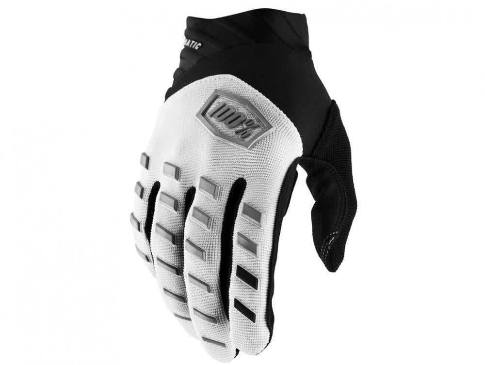100% Airmatic Gloves S white - robuster MTB-Handschuh mit hohem Tragekomfort
