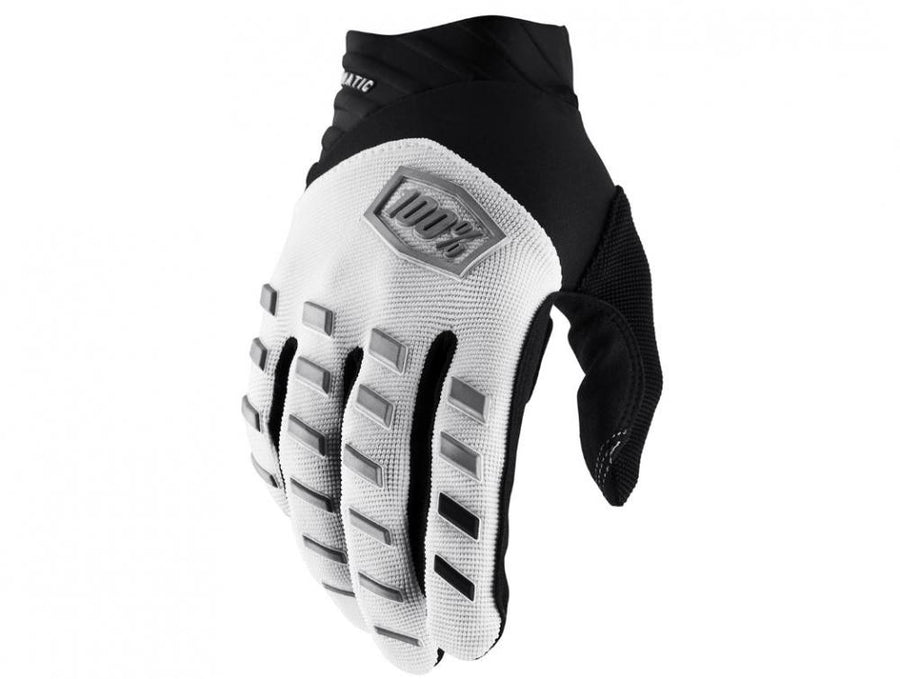 100% Airmatic Gloves S white - robuster MTB-Handschuh mit hohem Tragekomfort