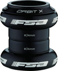 FSA Steuersatz Orbit X 1" 1" Schwarz - präziser Ahead-Steuersatz für 1 Zoll Steuerrohre
