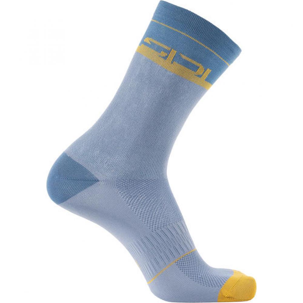 Sidi Socken VIATOR grey/blue 40-43 Grau/Blau - atmungsaktive Radsocken mit Komfort