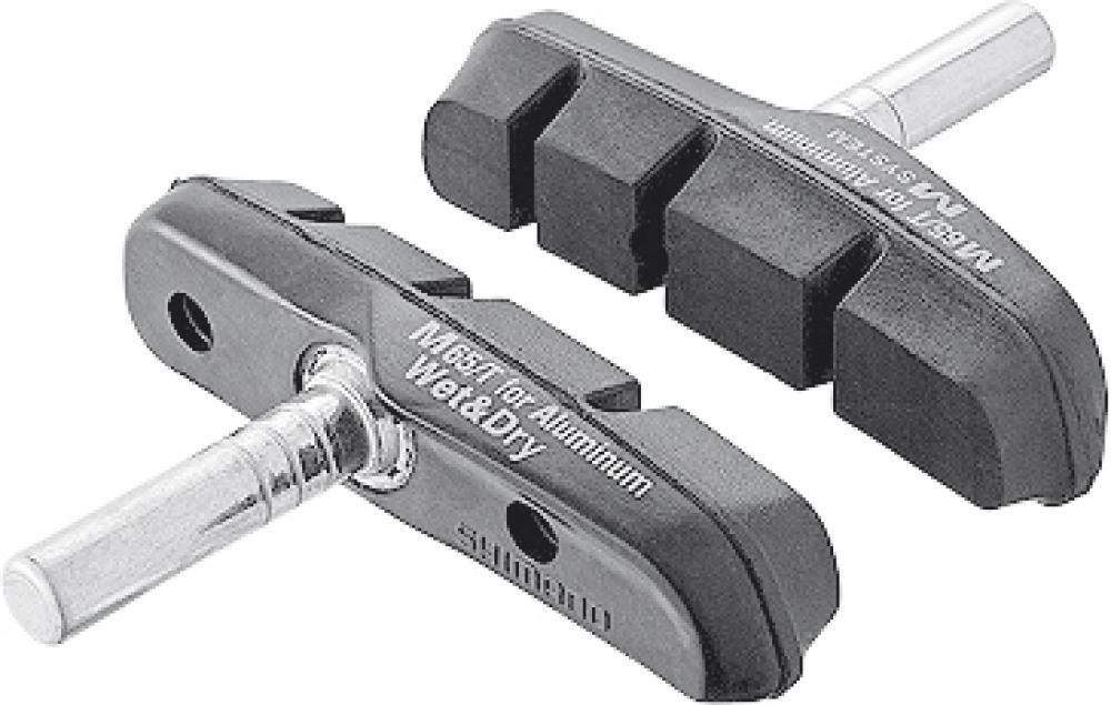 Shimano M65t Bremsschuh-satz Für Cantileverbremsen - Zuverlässige Bremsleistung Im Gelände - Bremsbelaege