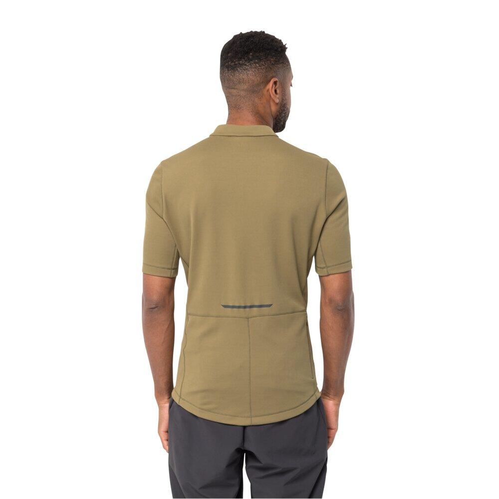 Jack Wolfskin Bike Commute Hz T M Synthetic Fiber T-Shirt Shortsleeve Grey Olive Größe XL