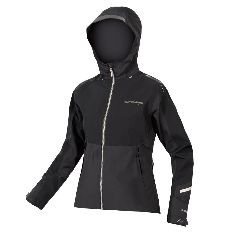 Endura Damen MT500 wasserdichte Jacke schwarz L - High-Performance MTB-Regenjacke, wasserdicht, atmungsaktiv, strapazierfähig, mit Kapuze …