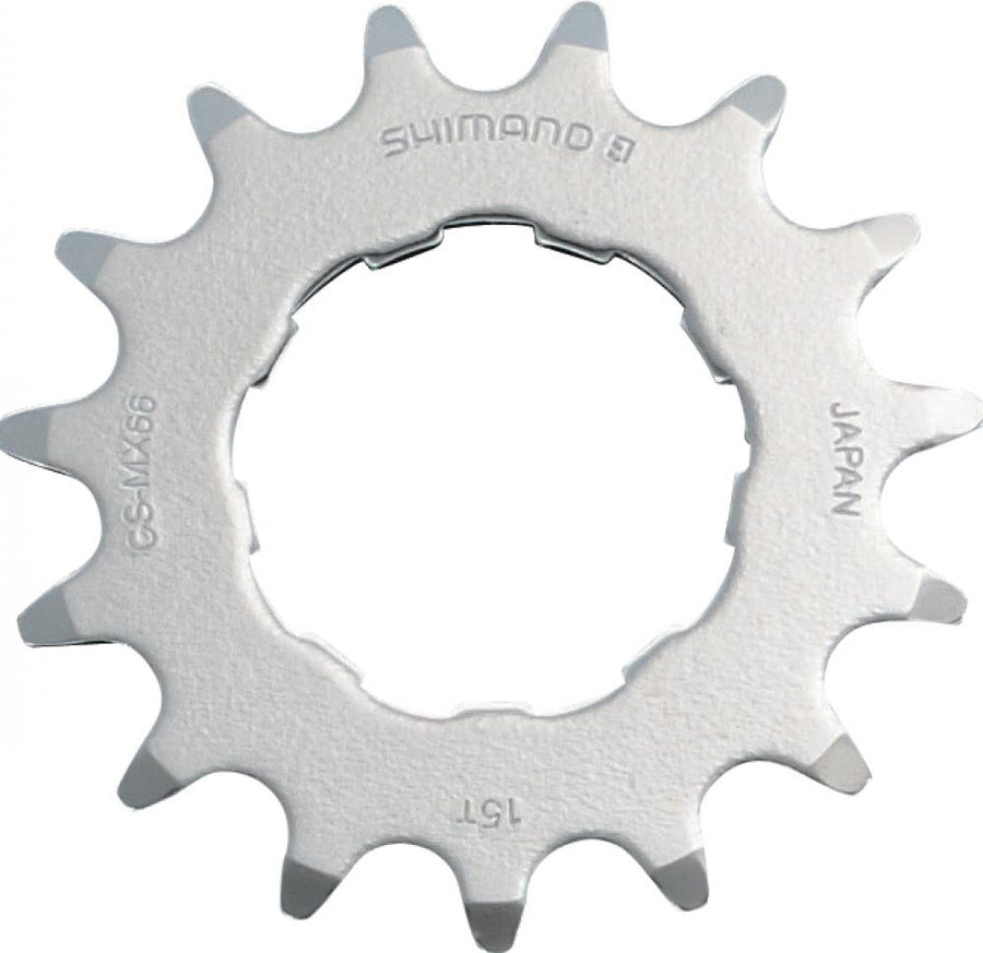 SHIMANO Ritzel DXR 15Z - 15 Zähne, Single-Speed BMX/MTB Ritzel
