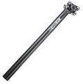 Schwarze Ergotec Skalar Alu-Patentsattelstütze, 27,2mm x 400mm.