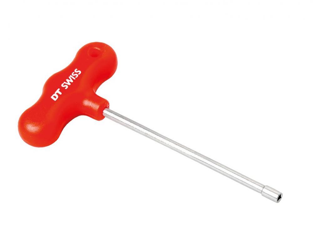 DT Swiss Nippelspanner 4-kant rot, Speichenschlüssel für innenliegende Nippel.