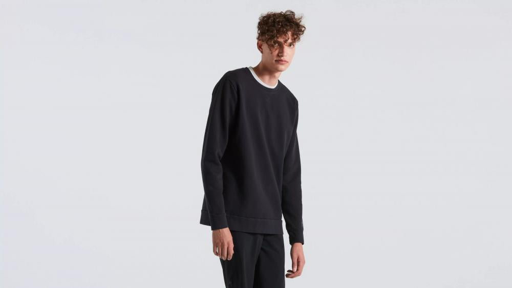 LEGACY CREWNECK LS MEN BLK S - Langarm Herren Sweatshirt Schwarz Größe S - Langarmshirt