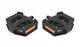 ergotec Pedal EP-K Pedale - Kunststoff schwarz 82x75mm 9/16 Gleitlager Reflektoren mit Führungsschienen ideal für Kinderräder rutschfest