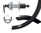 Bike-Parts Laufrad|Hinterrad 29 Zoll Deore 6-Loch silber Schnellspanner 32-Loch Ryde Rival 19 Disc schwarz Nirosta-Speichen