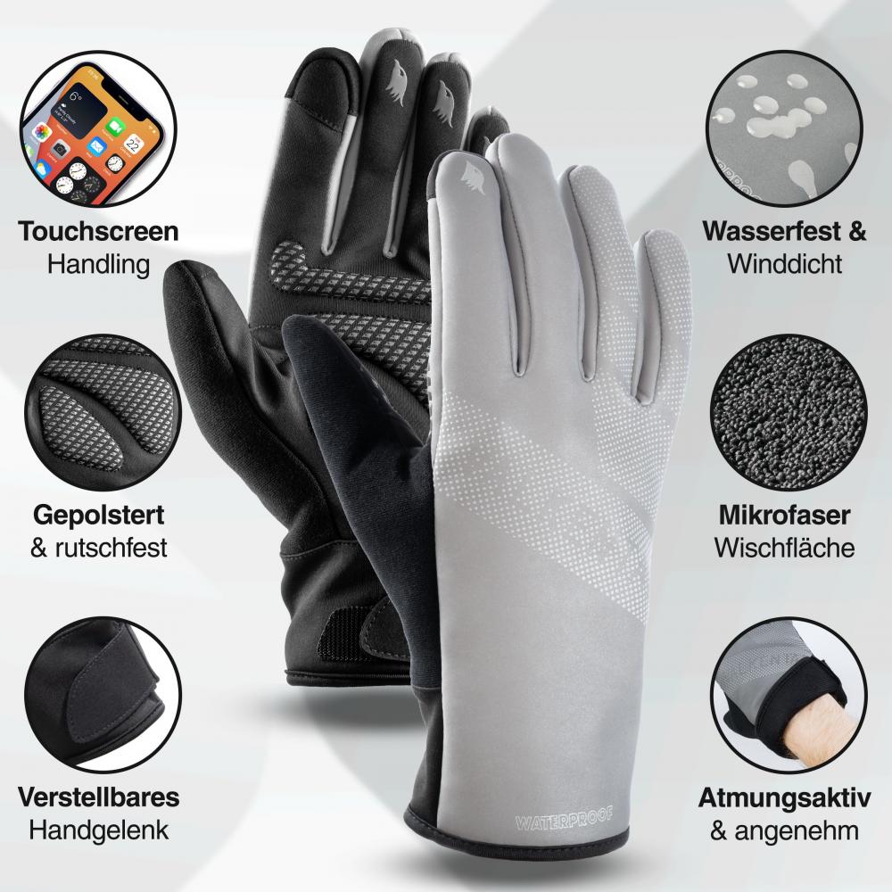 Valkental Handschuhe GloRider V2 Ultra Gr. XXL Silber Reflectiv