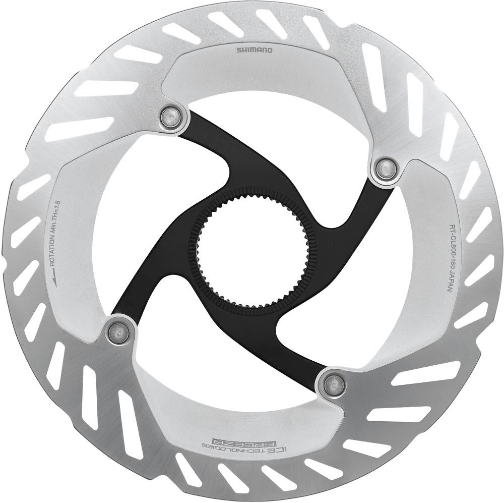 SHIMANO Bremsscheibe RT-CL800 160mm CL Verschlussring mit Magnet - Scheibenbremse