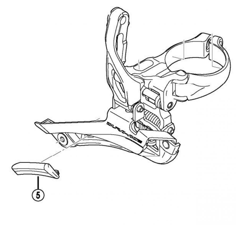 SHIMANO SCHUTZPLATTE FD-9000 - präziser Kettenschutz für Front-Umwerfer