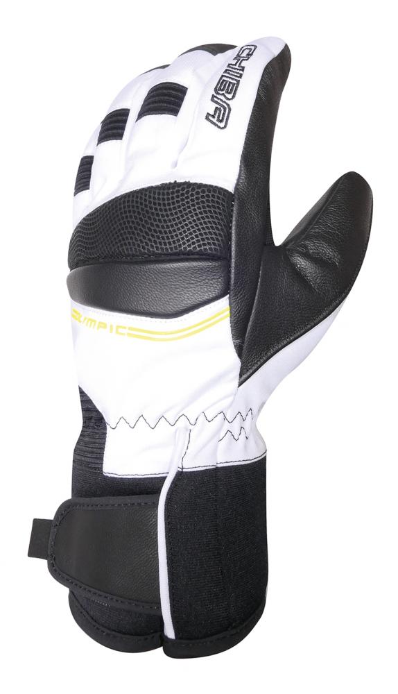 CHIBA Olympic II - wasserdichte Winter-Radhandschuhe, Größe 7, weiß