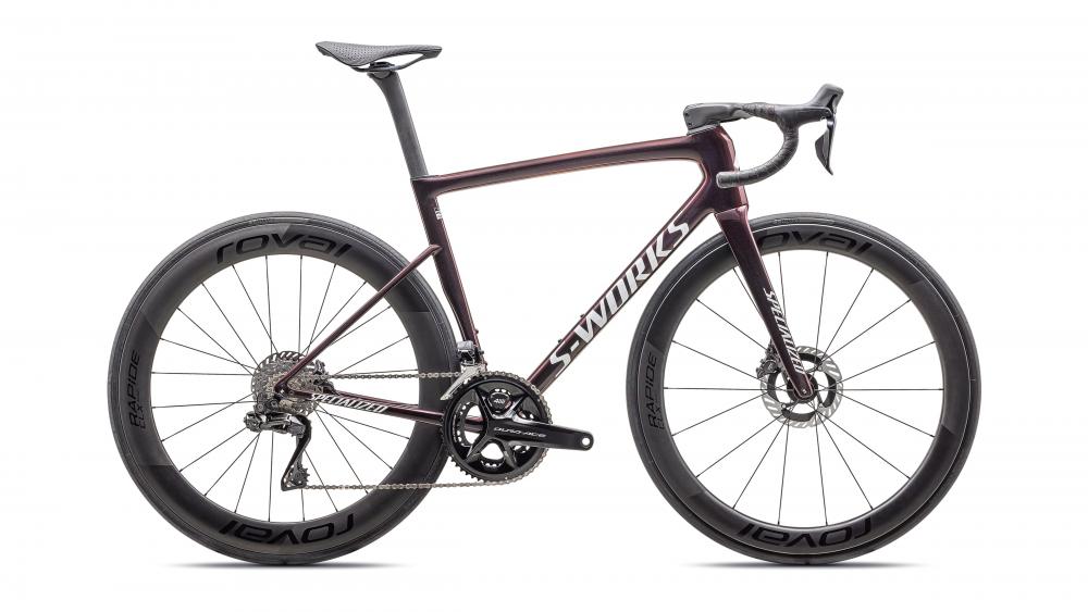 Specialized Tarmac SL8 SW Di2 Rennrad - Satin Metallic/Red Pearl/Metallic White Silver - Rahmengröße 44 - Unbekannt