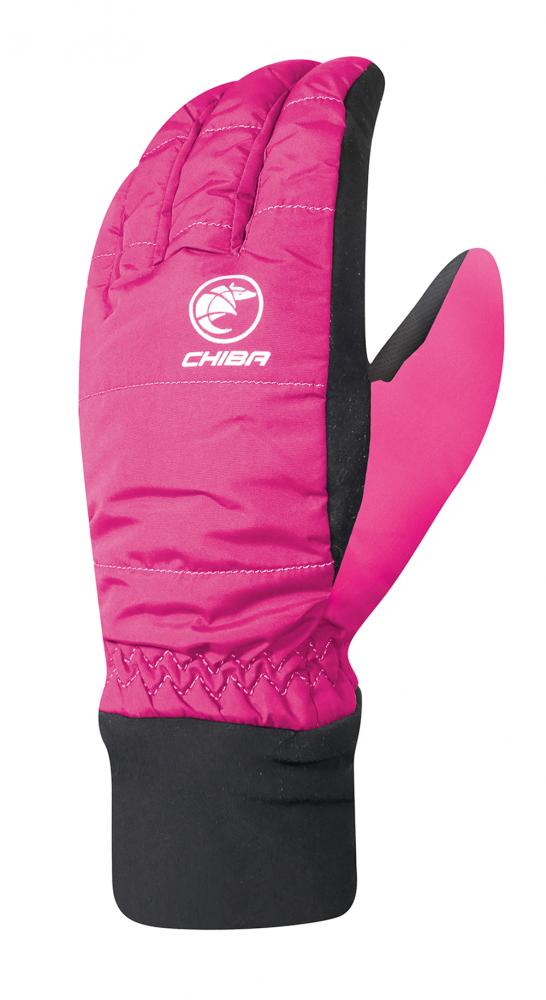 CHIBA City Liner Kids - Kinder Radhandschuhe, wasserdicht, winddicht, atmungsaktiv, pink, Gr. S
