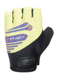CHIBA Air Plus Reflex - Radhandschuhe S neongelb, gepolstert & reflektierend
