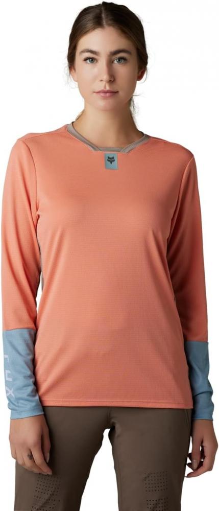FOX Defend Damen MTB-Langarmtrikot L - Salmon mit TruDri