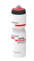 Zéfal Magnum Pro Trinkflasche 975 ml  Weiß/Rot/Schwarz, geruchloses Polypropylen, Pro-Cap Doppelverschluss, 100% auslaufsicher, BPA-frei, Soft-Mundstück, ideal für lange Radtouren