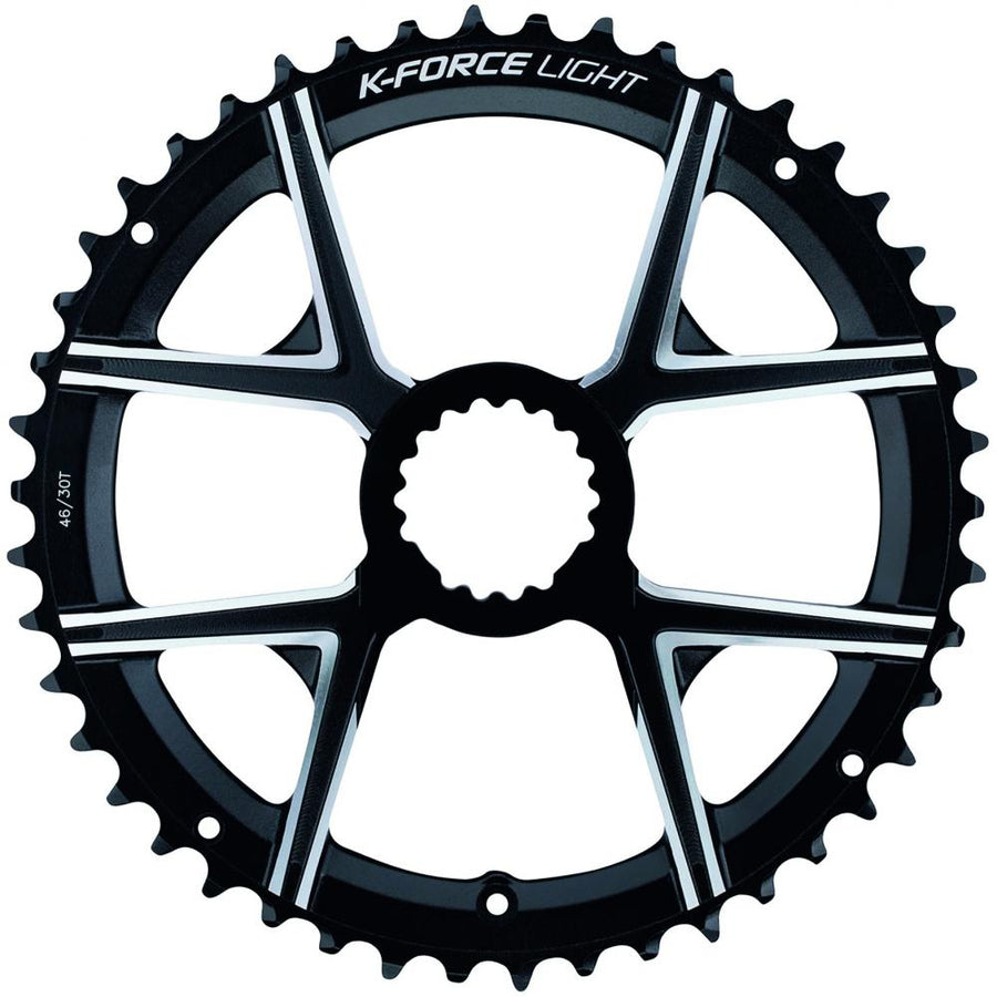 FSA Kettenblatt Road K-Force Light Modular 46 T Schwarz - leichtes Direct-Mount-Upgrade