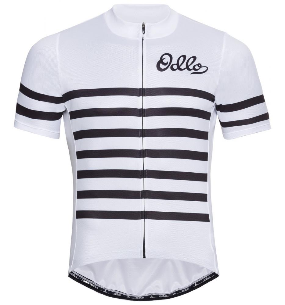 Odlo Stand-up collar full zip Essential white black Größe XL
