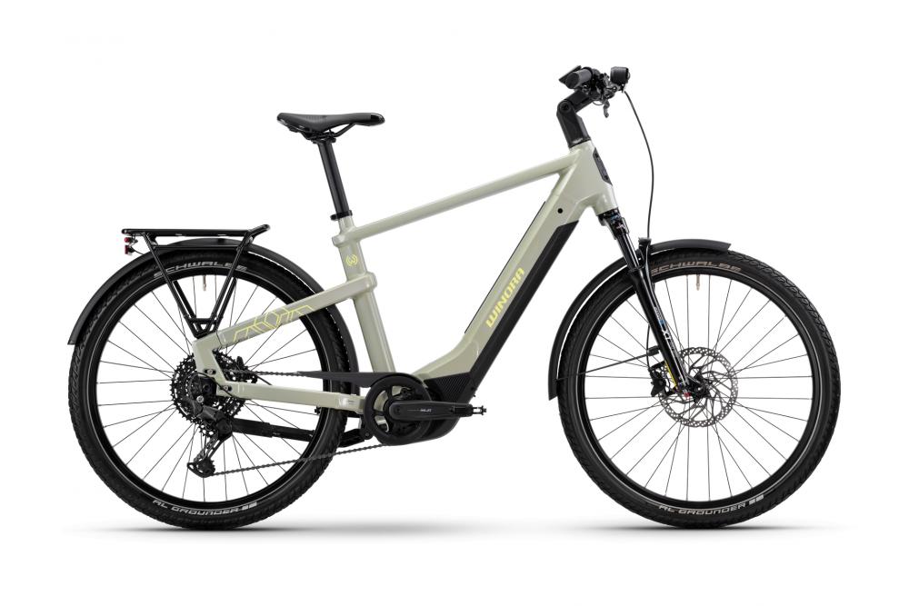 YAKUN E-City Bike X10 HIGH i800Wh 10-G Cues 25 WIN BCXK GL_ivory green Rh XL