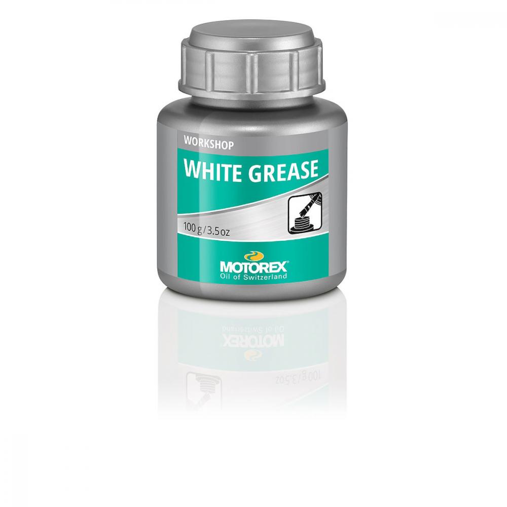 White Grease Schmierfett 100g Pinseldose, Lithiumbasis, Für Rad-, Tret- & Wälzlager, -30°c Bis +120°c, Verschleißmindernd, Korrosionsschützend