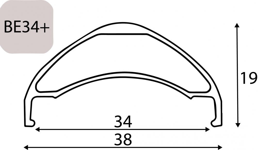Exal VR BE34+ 27,5 DISKCOMP CL 27 - robustes 27,5" Vorderrad für MTB & E-MTB