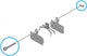 SHIMANO Haltestift BR-M7110 für Bremsbelag inkl. Sicherungsclip - Disc Brake Ersatzteil