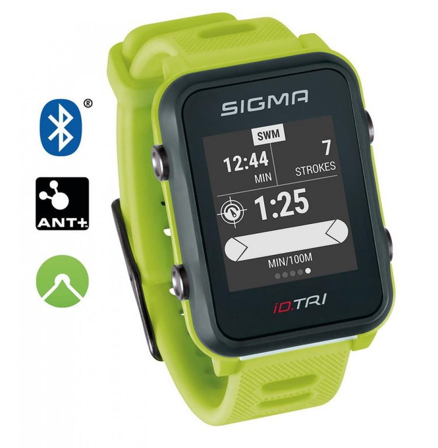 Sigma Sport Uhr ID Tri Basic versch. Farben - Farbe: neon grün