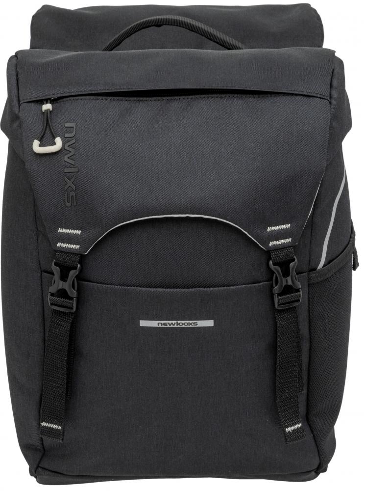 New Looxs Doppelpacktasche Sports MIK Black 37L Black - geräumige Gepäckträgertasche
