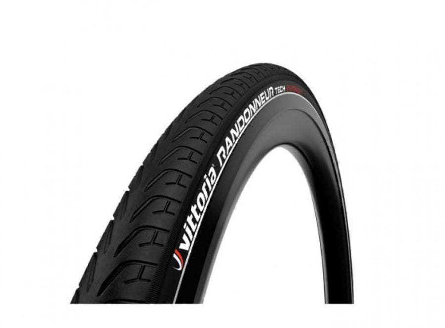 Vittoria Randonneur Tech 28x1,7 Zoll (42-622) rigid Full Black refl G2.0 42 - pannensicherer City- und Pendlerreifen