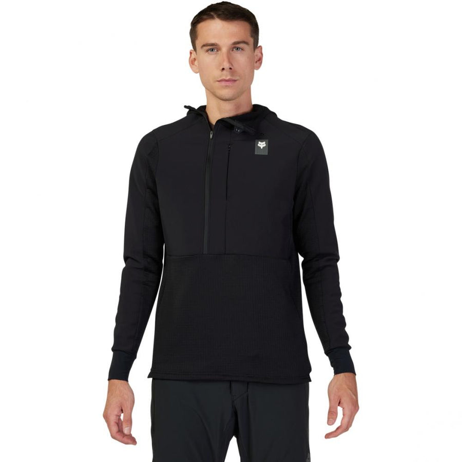 FOX Defend Thermal MTB-Hoodie Schwarz L mit Polartec Power Grid