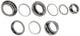 Steuersatz Stahl 1 1/8" - 2-fach gedichteter Gewindesteuersatz, verchromt, 25,4 / 34,0 / 30,0 mm - Einpresstiefe oben: 34 mm, unten: 30 mm - Gabelschaft: 1 1/8 Zoll - Material: Stahl - Farbe: Silber