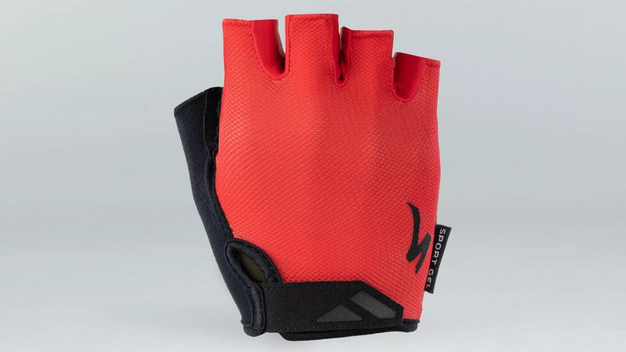 BG SPORT GEL GLOVE SF RED S - Gepolsterter Fahrradhandschuh mit Gel-Dämpfung - Handschuh Kurzfinger