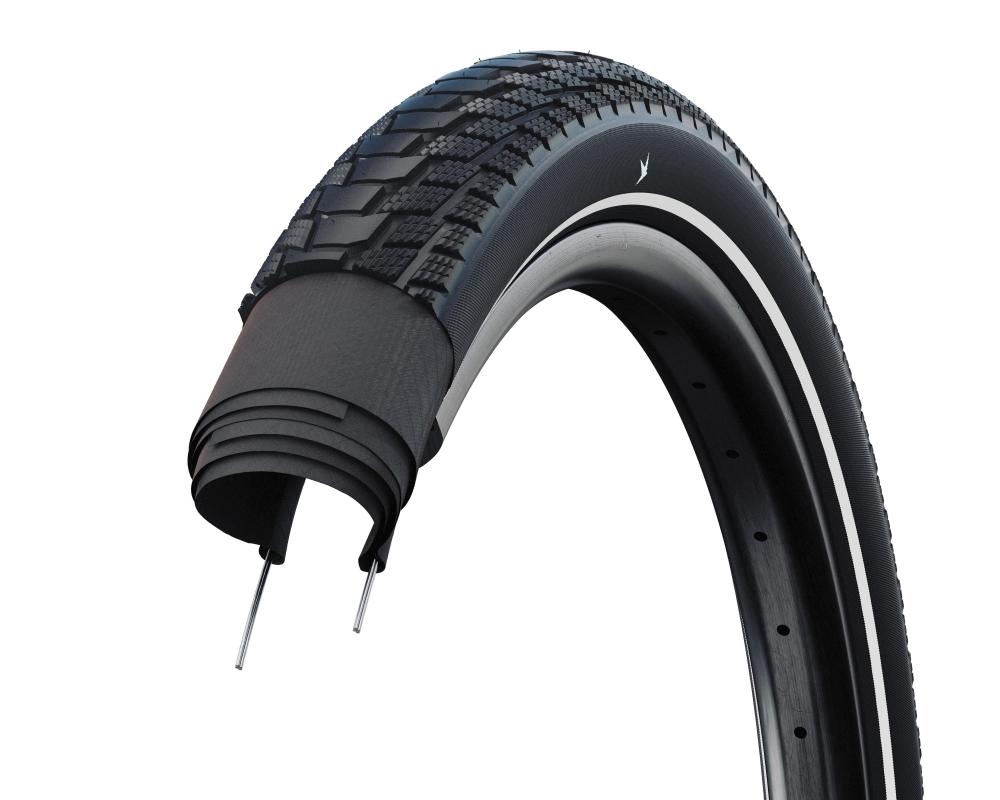 Schwalbe Motion Pick-Up 20 x 2,15 Cargo-Reifen 55-406 Super Defense Schwarz Reflex