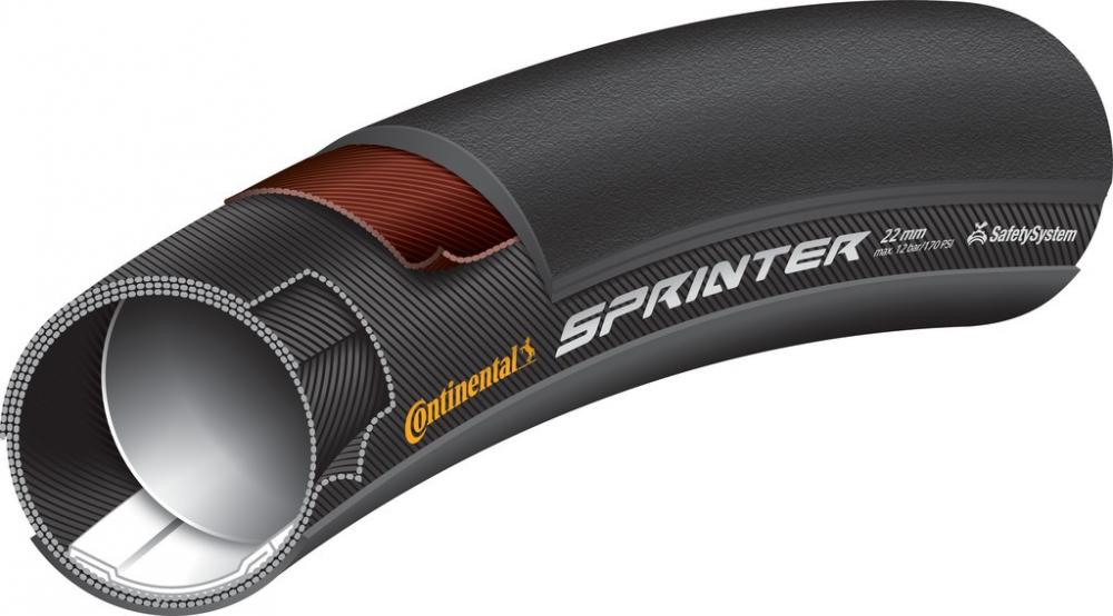 Continental Reifen Conti Schlauch Sprinter 28 Zoll x25mm schwarz/schwarz