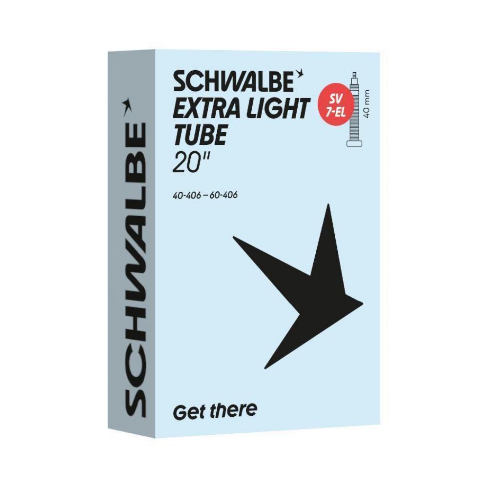 Schwalbe Schlauch Nr. 7-EL 20 Zoll - SV 40 mm, Extra Light