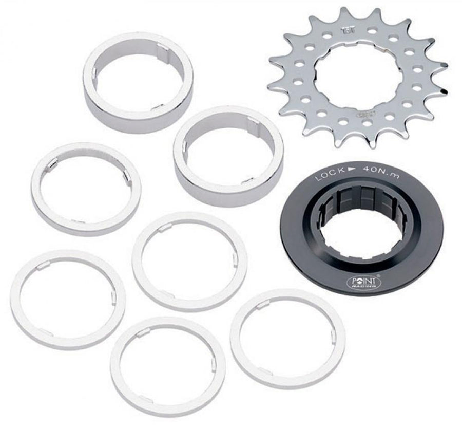 Single Speed Ritzel / Distanzring-Set 13 Zähne