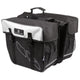 M-Wave Amsterdam Double - Gepäckträgertasche doppelt, robustes Polyester 600D, großes Stauraumvolumen, wetterfestes Material, stabile Befestigung am Gepäckträger, ideal für Alltag und Touren