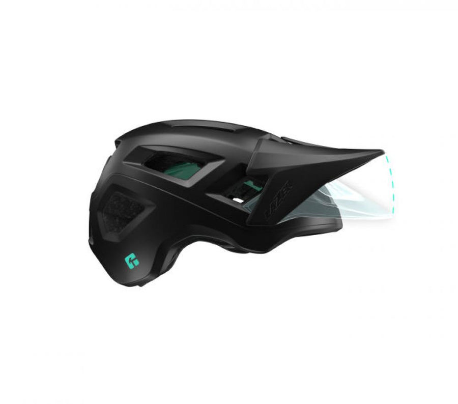LAZER Visier Coyote KinetiCore Matte Black L Matt - Ersatzvisier für optimalen Schutz