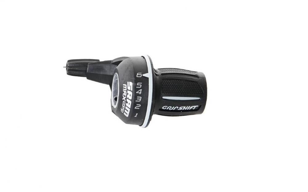 Schwarzer SRAM MRX Comp 6-fach Drehgriff-Schalter für Fahrräder